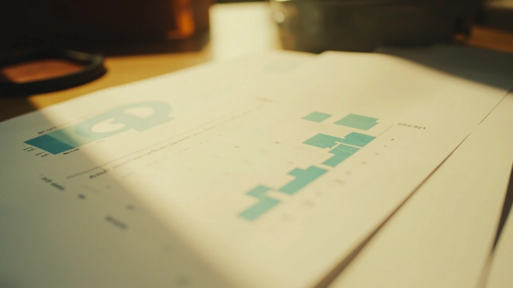 Quarterly business review dashboard printed on cream paper